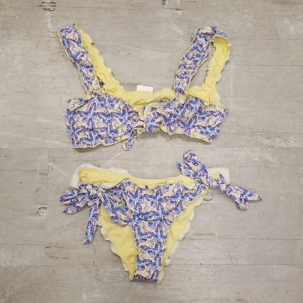 💕FRANKIE'S💕 Colby Bikini Set Monarch Butterflies Medium M NWT - Picture 6 of 9